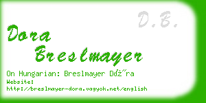 dora breslmayer business card